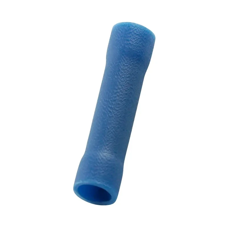 RS PRO Blue Insulated Butt Splice Connector, Vinyl Insulation, 14 AWG, 24.6mm Length 178-7229
