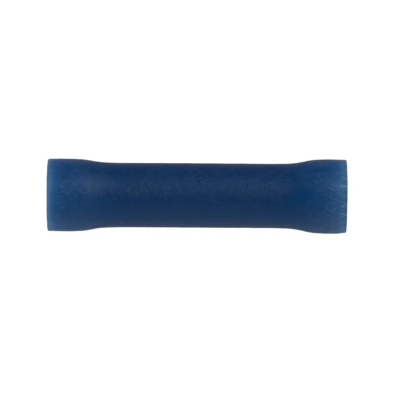 RS PRO Blue Insulated Butt Splice Connector, Vinyl Insulation, 14 AWG, 24.6mm Length 178-7229