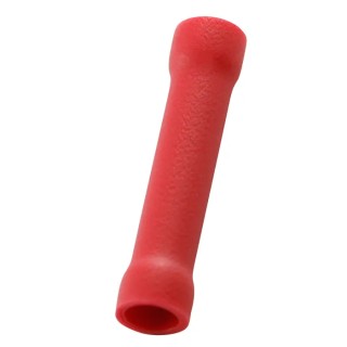 RS PRO Insulated Butt Splice Connector, Tin-Plated Brass, Red, 16 AWG, 24.6mm Length 178-7228