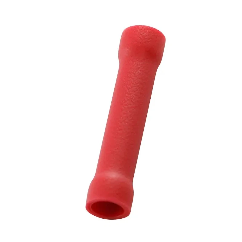 RS PRO Insulated Butt Splice Connector, Tin-Plated Brass, Red, 16 AWG, 24.6mm Length 178-7228