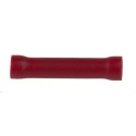 RS PRO Insulated Butt Splice Connector, Tin-Plated Brass, Red, 16 AWG, 24.6mm Length 178-7228