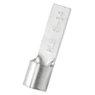 RS PRO Uninsulated Crimp Blade Terminal 14 mm Blade Length, 12 AWG to 10 AWG, Copper Contact, Grey 178-7241