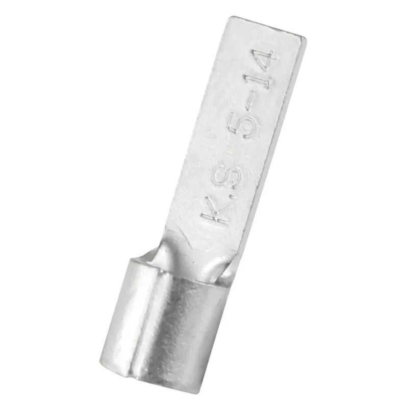 RS PRO Uninsulated Crimp Blade Terminal 14 mm Blade Length, 12 AWG to 10 AWG, Copper Contact, Grey 178-7241