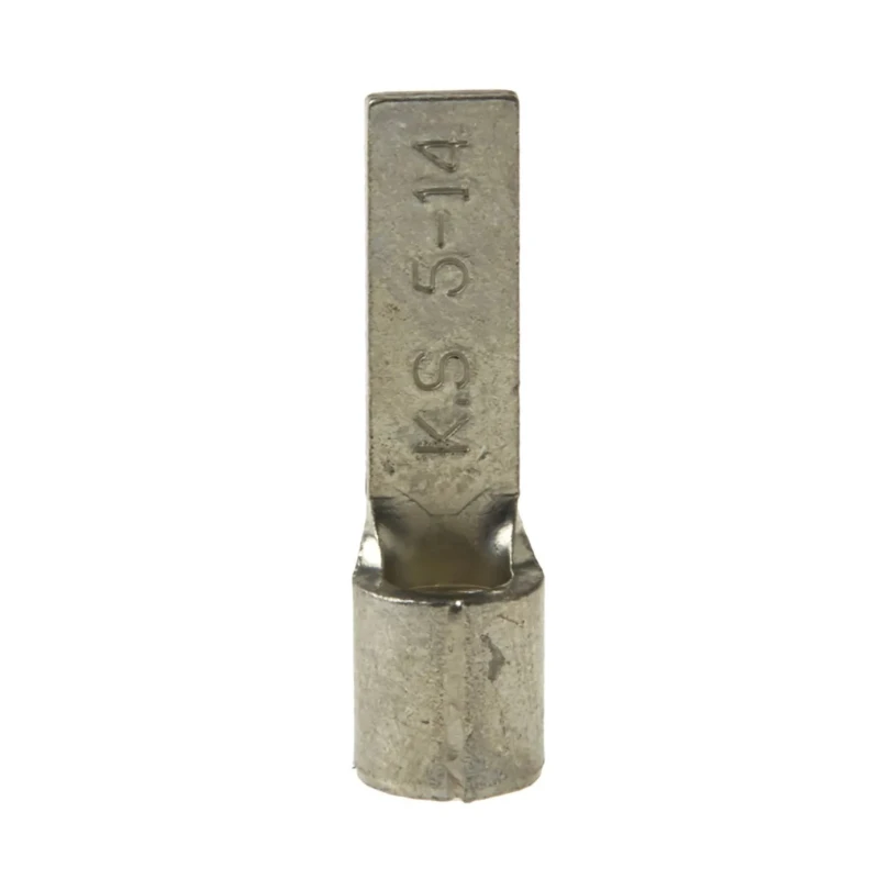 RS PRO Uninsulated Crimp Blade Terminal 14 mm Blade Length, 12 AWG to 10 AWG, Copper Contact, Grey 178-7241