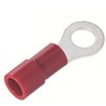 RS PRO Insulated Ring Terminal, Vinyl Insulation, 4.3 mm Stud Size, 22 to 16 AWG Wire Size, Copper Tin-Plated 178-7270