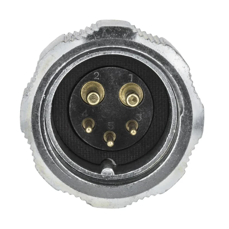 Amphenol Socapex Industrial Circular Connector 5 Contacts, Cable Mount, Plug, Male, IP67, Aluminium Housing, Gold SL BM 25 D