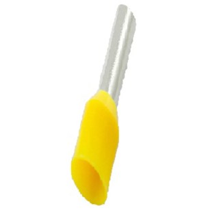 RS PRO Insulated Crimp Bootlace Ferrule 6 mm Pin Length 1.1 mm Pin Diameter Yellow 24 AWG to 24 AWG Wire Size 178-7282