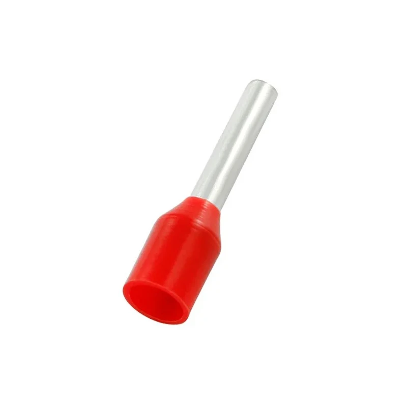 RS PRO Insulated Crimp Bootlace Ferrule, 12 mm Pin Length, 2 mm Pin Diameter, Red, for 16 AWG Wire Size 178-7313