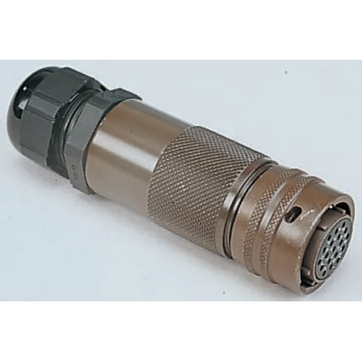 Amphenol Socapex MIL Spec Circular Connector 26 Way Female Contacts Nickel Alloy Shell Size 16 Cable Mount 45106A1626SPG50