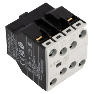 Eaton Auxiliary Contact, 4 Contact, 2 NC/2 NO, DILA Series, Front Fixing, 16 A, 220 V dc, 500 V ac, Model 139580 DILA-XHIR22