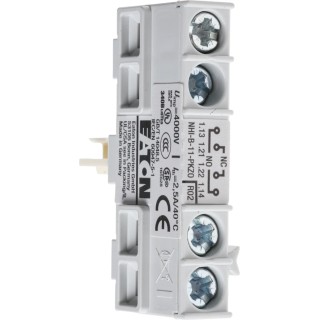 Eaton Auxiliary Contact, 2 Contact, 1 NO/1 NC, Top Mount, Screw Terminal, 1 A Contact Current, 250 V 208277 NHI-B-11-PKZ0