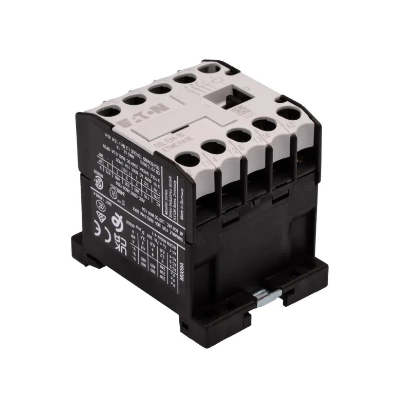 Eaton DILEM Contactor 3-Pole 9A 4kW 230V AC Coil, 3 NO Auxiliary Contacts, DIN Rail Mount 052302 DILEM-10(230V50/60HZ)
