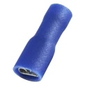 RS PRO Blue Insulated Female Spade Connector, Crimp Termination, 0.5 x 4.75 mm Tab Size, 16 AWG to 14 AWG, Vinyl 178-8286