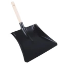 RS PRO Snow Shovel Hand Shovel Metal Blade Width 120 mm Wooden Handle Black 178-7701