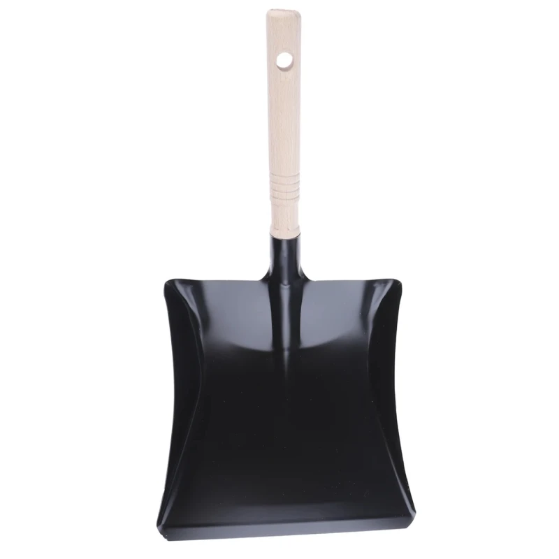 RS PRO Snow Shovel Hand Shovel Metal Blade Width 120 mm Wooden Handle Black 178-7701