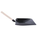 RS PRO Snow Shovel Hand Shovel Metal Blade Width 120 mm Wooden Handle Black 178-7701