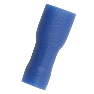 RS PRO Blue Insulated Female Spade Connector Crimp 0.8 x 4.75 mm Tab Size 16 AWG to 14 AWG 178-8287