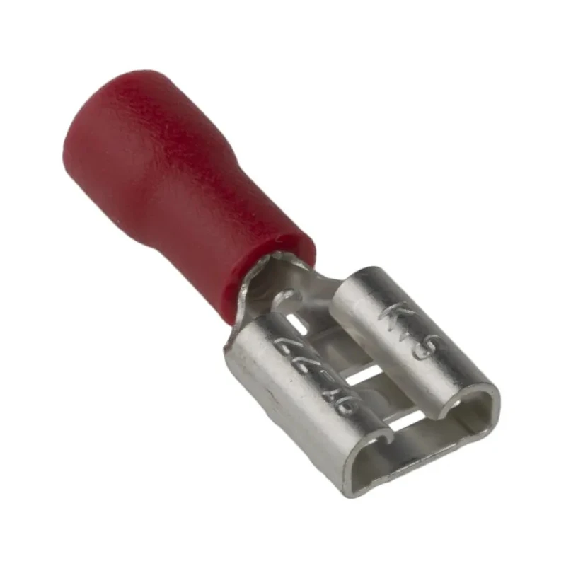 RS PRO Red Insulated Female Spade Connector Crimp 0.8 x 6.35 mm Tab Size 22 AWG to 16 AWG 178-8328
