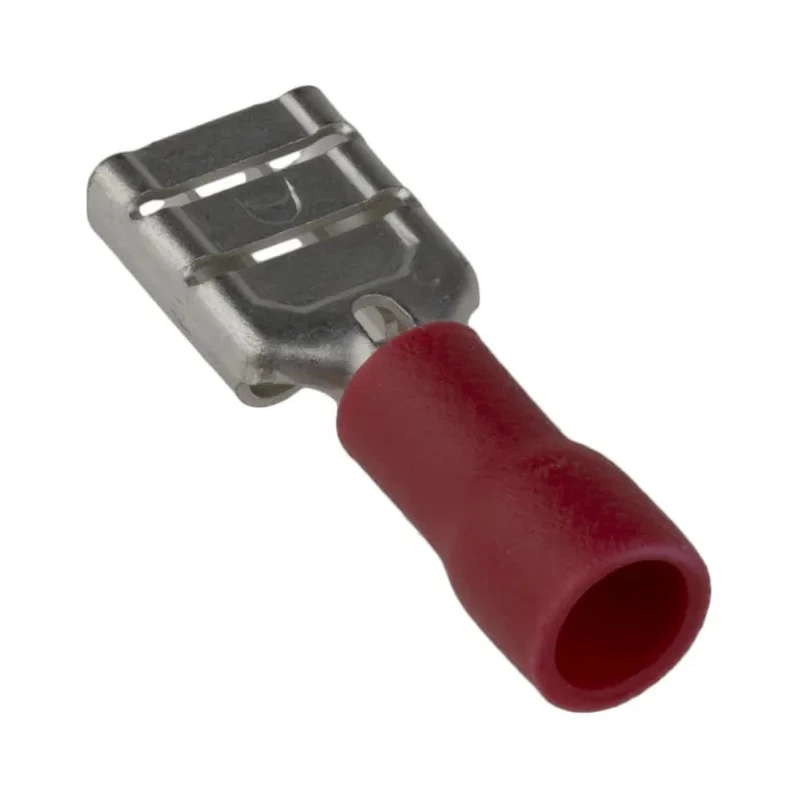 RS PRO Red Insulated Female Spade Connector Crimp 0.8 x 6.35 mm Tab Size 22 AWG to 16 AWG 178-8328