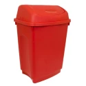 RS PRO 50L Red Flip Plastic Waste Bin United Kingdom 410mm Width 600mm Height 330mm Depth 178-7699