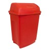 RS PRO 50L Red Flip Plastic Waste Bin United Kingdom 410mm Width 600mm Height 330mm Depth 178-7699