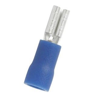 RS PRO Blue Insulated Female Spade Connector Crimp 0.5 x 2.8 mm Tab Size 16 AWG to 14 AWG 178-8329