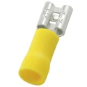 RS PRO Yellow Insulated Female Spade Connector Crimp 0.8 x 6.35 mm Tab Size 12 AWG to 10 AWG 178-8333