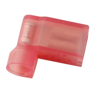 RS PRO Red Insulated Female Spade Connector Crimp 0.8 x 4.75 mm Tab Size 22 AWG to 18 AWG 178-8339