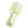 RS PRO Yellow Insulated Male Spade Connector, Crimp Termination, 0.8 x 6.35 mm Tab Size, 12 AWG to 10 AWG 178-8377