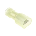 RS PRO Yellow Insulated Male Spade Connector, Crimp Termination, 0.8 x 6.35 mm Tab Size, 12 AWG to 10 AWG 178-8377