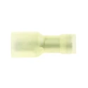 RS PRO Yellow Insulated Male Spade Connector, Crimp Termination, 0.8 x 6.35 mm Tab Size, 12 AWG to 10 AWG 178-8377