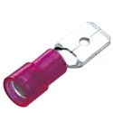 RS PRO Red Insulated Male Spade Connector Crimp 0.8 x 6.35 mm Tab Size 22 AWG to 16 AWG 178-8378