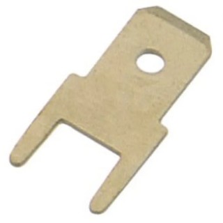 RS PRO Silver Uninsulated Male Spade Connector Solder Termination 4.75 x 0.5 mm Tab Size 178-8406