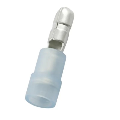 RS PRO Insulated Blue Crimp Bullet Connector 16 AWG to 14 AWG, 4 mm Bullet Diameter Male 178-8390