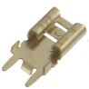 RS PRO Gold Uninsulated Male Spade Connector Solder Type 6.35 x 0.6 mm Tab Size 178-8410