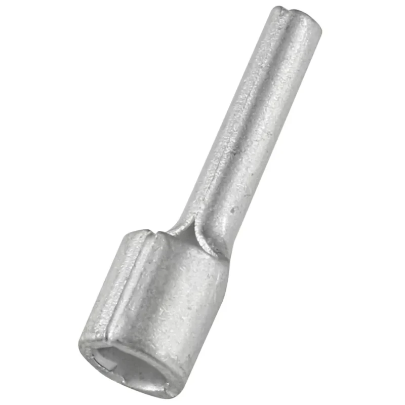RS PRO Uninsulated Crimp Pin Connector 12 AWG to 10 AWG, 2.8 mm Pin Diameter, 14 mm Pin Length, Grey 178-8417