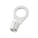 RS PRO Uninsulated Ring Terminal 4.3 mm Stud Size 14 AWG 12 AWG Wire Size Grey 178-8609