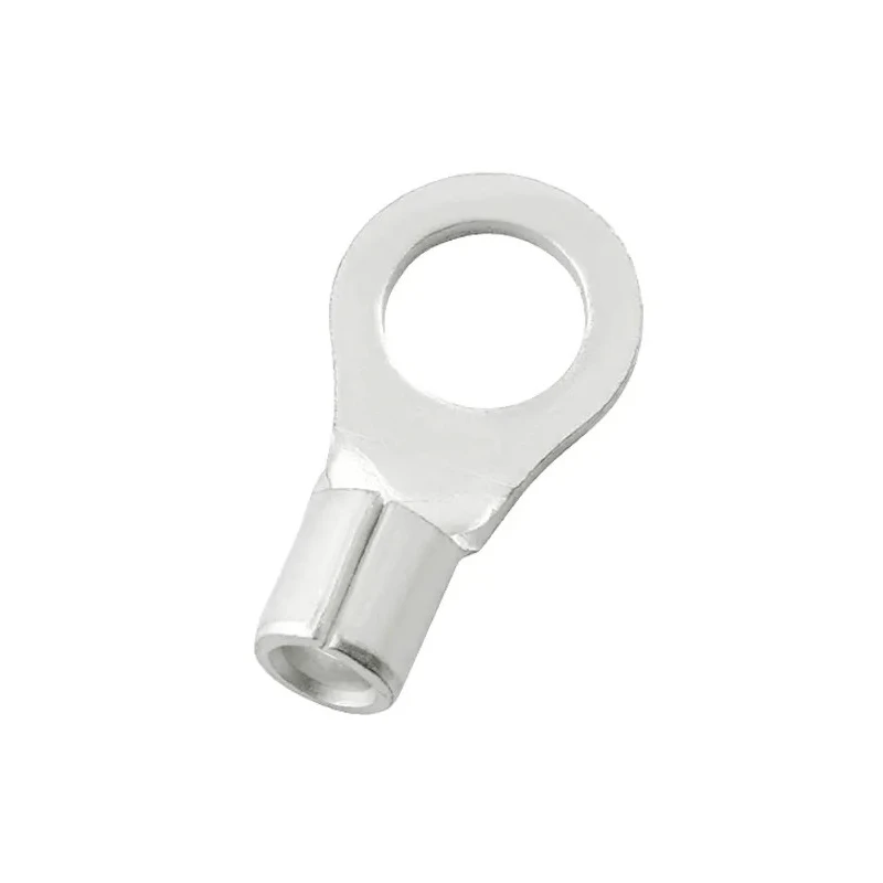 RS PRO Uninsulated Ring Terminal 4.3 mm Stud Size 14 AWG 12 AWG Wire Size Grey 178-8609