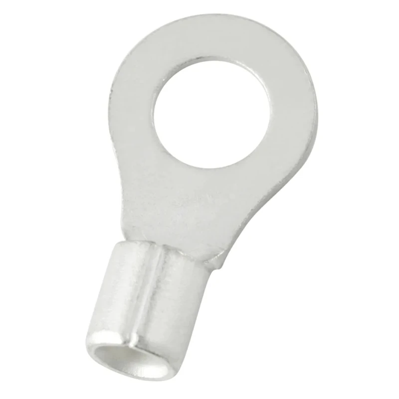 RS PRO Uninsulated Ring Terminal 10.5 mm Stud Size 12 AWG to 10 AWG Wire Size Grey 178-8622