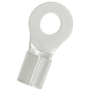 RS PRO Uninsulated Ring Terminal 5.3 mm Stud Size 8 AWG Wire Size, Grey 178-8623
