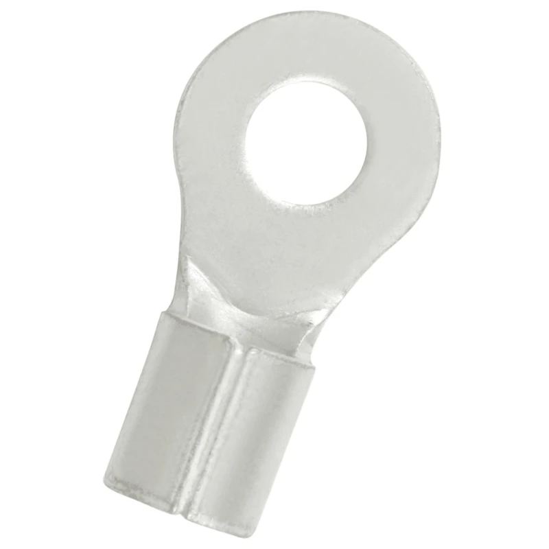 RS PRO Uninsulated Ring Terminal 5.3 mm Stud Size 8 AWG Wire Size, Grey 178-8623