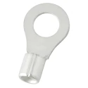 RS PRO Uninsulated Ring Terminal 8.4 mm Stud Size 12 AWG 10 AWG Wire Size Grey 178-8621
