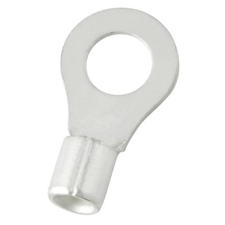 RS PRO Uninsulated Ring Terminal 8.4 mm Stud Size 12 AWG 10 AWG Wire Size Grey 178-8621