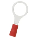 RS PRO Insulated Ring Terminal, Vinyl Insulation, Red, 10.5 mm Stud Size, 22 AWG to 16 AWG Wire Size 178-8657