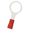 RS PRO Insulated Ring Terminal, Vinyl Insulation, Red, 10.5 mm Stud Size, 22 AWG to 16 AWG Wire Size 178-8657