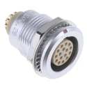 LEMO Circular Connector 16 Contacts Panel Mount 18 mm Socket Female IP50 2B Series EGG.2B.316.CLL