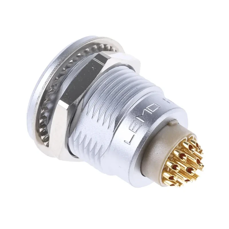 LEMO Circular Connector 16 Contacts Panel Mount 18 mm Socket Female IP50 2B Series EGG.2B.316.CLL