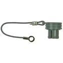 LEMO 1B MIL 1344A Male/Female Dust Cap Shell Size 1 IP50 Rated with Brass Chrome Plated Finish 