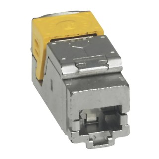 Legrand LCS³ Series RJ45 Connector Female Panel Cat6a UTP Shield Straight 1 Port 6 Way RJ45