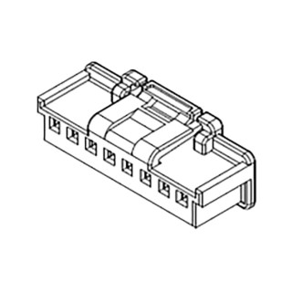 Molex DuraClik Female Crimp Connector Housing 2 mm Pitch 6 Way 1 Row Straight 502351-0600